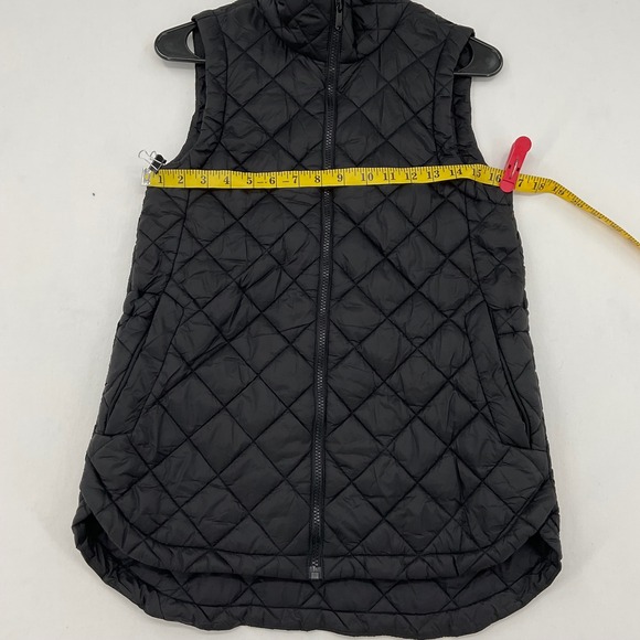 Athleta Whisper Featherless Vest Black Quilted Puffer Full Zip XS - Picture 4 of 10